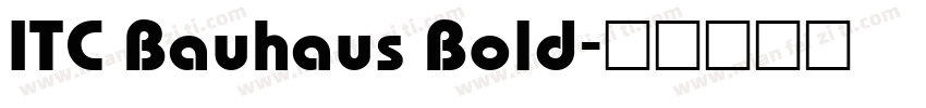 ITC Bauhaus Bold字体转换